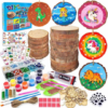 Set Artesanías Madera 2126p Pinturas Diamantes Niños