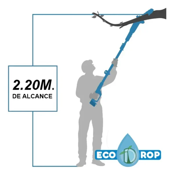 Combo Motosierra 1 Batería + Brazo Extensible 2,2m Ecodrop