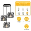 Lámpara De Colgar De 3 Luces Estilo Moderno