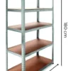 Estantería Metálica Con Estantes De Mdf 90x40x180