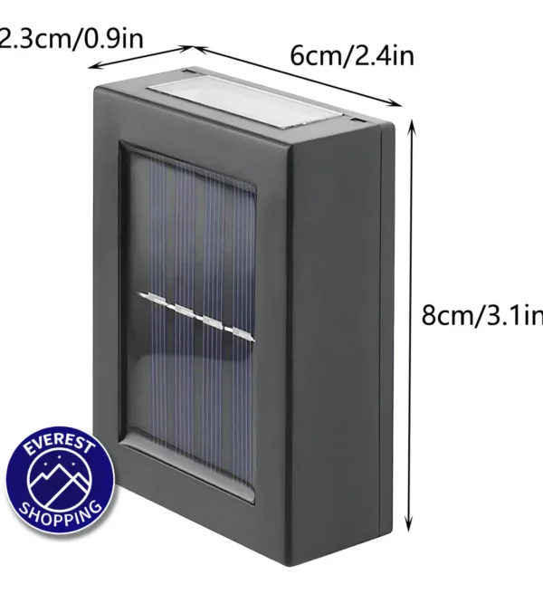 Foco Lámpara Aplique Solar Led Decoración Fotocélula Calida