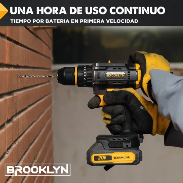 Taladro Brooklyn Percutor Inalambrico 20v