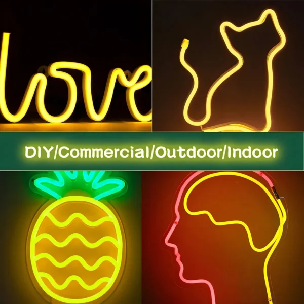 Cinta Neon Led Luces Manguera Tira Flexible 5m Decoración