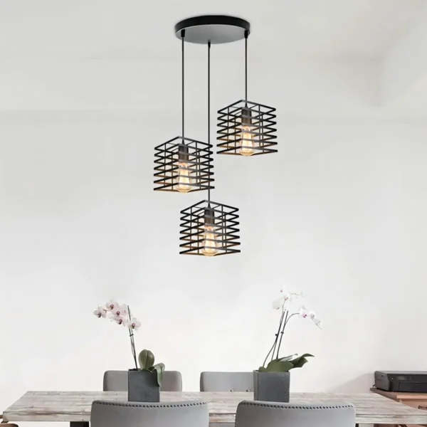 Lámpara De Colgar De 3 Luces Estilo Moderno