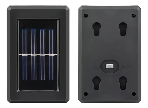 Foco Lámpara Aplique Solar Led Decoración Fotocélula Calida