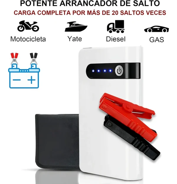 Arrancador De Autos 20000mah Con Linterna Led