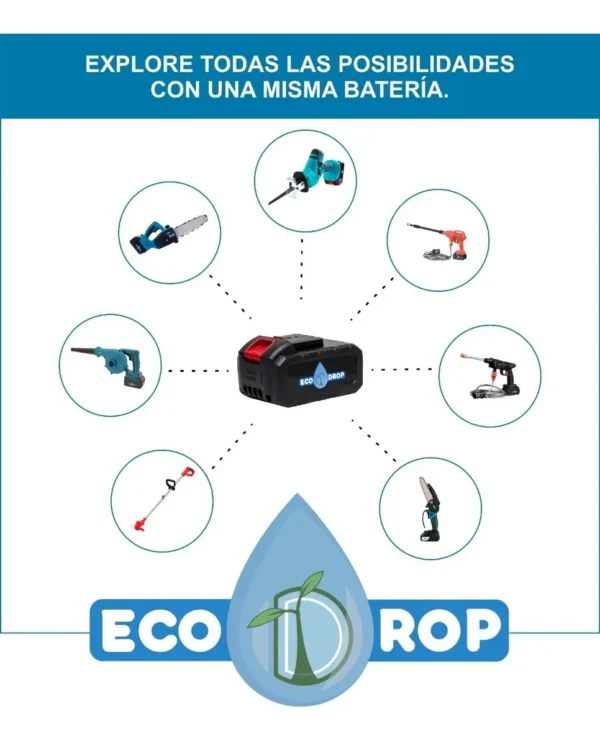 Combo Motosierra 1 Batería + Brazo Extensible 2,2m Ecodrop