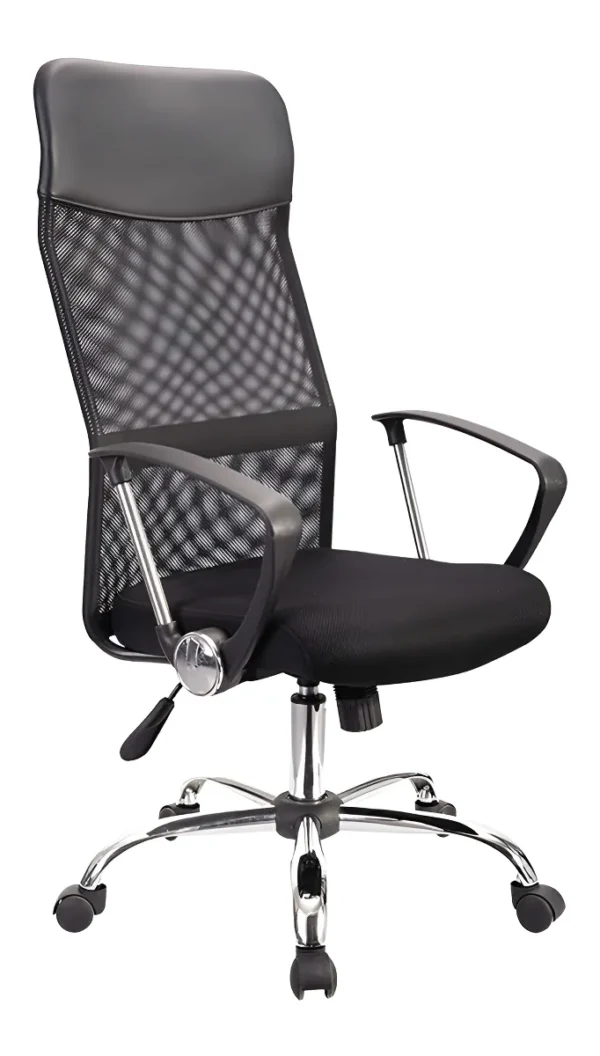 Silla Pc - Sillon Ejecutivo De Escritorio En Malla Mesh Color Negro