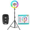 Aro de Luz Multicolor 26CM + Trípode + Control Remoto