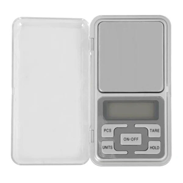 Balanza Digital de Bolsillo Alta Precisión 0.1g a 200g con Pantalla LCD