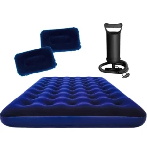 Colchon Inflable Bestway 2p C/ Inflador + 2 Almohadas