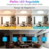 Foco Luz LED Techo Redondo Colores C/control App