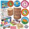 Set Artesanías Madera 2126p Pinturas Diamantes Niños