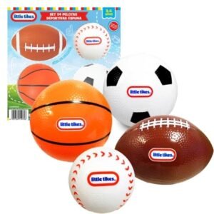 Pack X4 Pelotas Deportivas Espuma Little Tikes Niños
