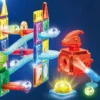 Juego Bloques Magneticos Dinosaurios C/luz 123pcs