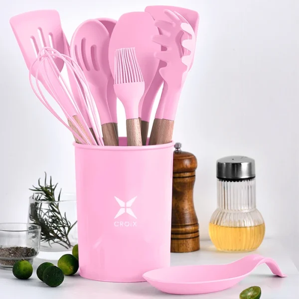 Juego Menage CROiX en Silicona y Madera con 13 Piezas