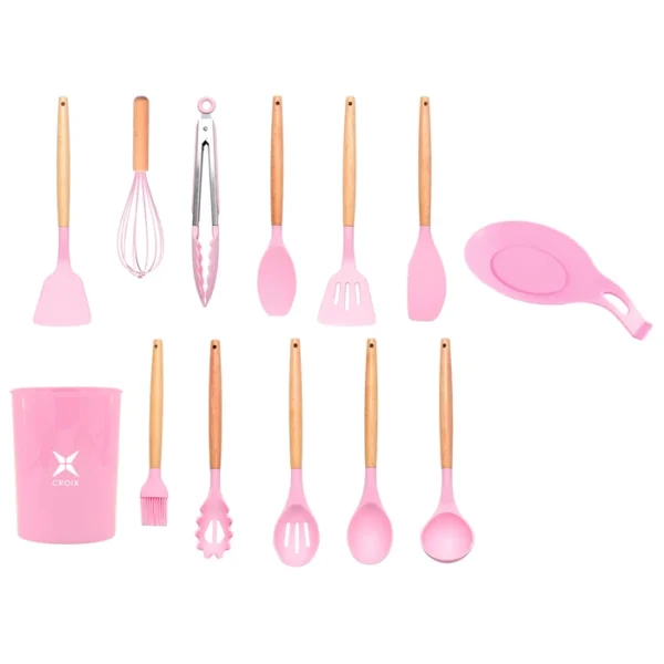 Juego Menage CROiX en Silicona y Madera con 13 Piezas