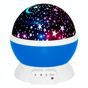 Lámpara Veladora Proyector de Estrellas con 4 Modos de Luz y Movimiento
