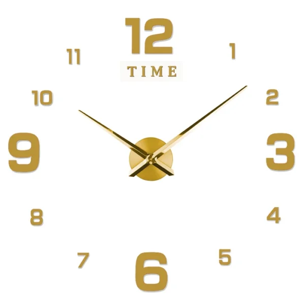 Reloj de Pared Adhesivo con Efecto 3D