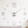 Reloj de Pared Adhesivo con Efecto 3D