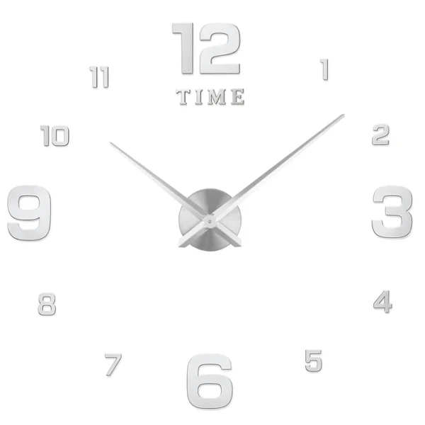 Reloj de Pared Adhesivo con Efecto 3D