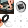 Reloj de Pared Adhesivo con Efecto 3D