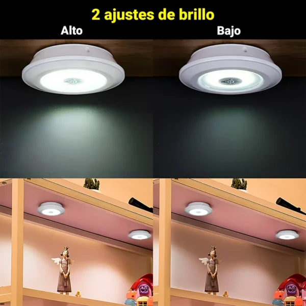 Set de 3 Luces Multiuso a Pilas Faros LED con Control Remoto