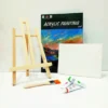 Set Arte 40pcs Caballete Bastidor Pinceles Pinturas
