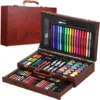 Set Arte Madera 123p Dibujo Valija Escolar Marcador
