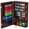 Set Arte Madera 123p Dibujo Valija Escolar Marcador