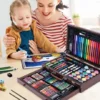 Set Arte Madera 123p Dibujo Valija Escolar Marcador