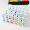 Set Arte X30 Pintura Acrílica Pinceles Paleta Color