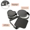 Set de 3 Asaderas Moldes Desmontables y Antiadherentes