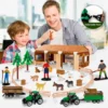 Set Granja Completa 94pcs Animales Tractor Juguete