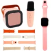 Set Micrófono Parlante Karaoke + Reloj Smartwatch