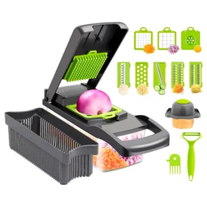 Cortador Rallador Rebanador Multifuncional de 16 Piezas