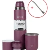 Set Termo Terrano 750ml + Mate Acero + Bombilla De Regalo