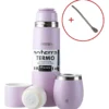 Set Termo Terrano 750ml + Mate Acero + Bombilla De Regalo