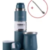 Set Termo Terrano 750ml + Mate Acero + Bombilla De Regalo