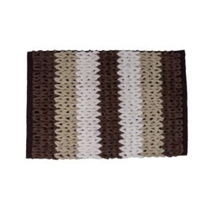 Alfombra De Baño Amalfi Antideslizante Estampada 40x60cm - Marrón
