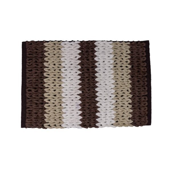 Alfombra De Baño Amalfi Antideslizante Estampada 40x60cm - Marrón