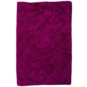 Alfombra de baño antideslizante en algodón 40x60cm - Ladrillo Fucsia