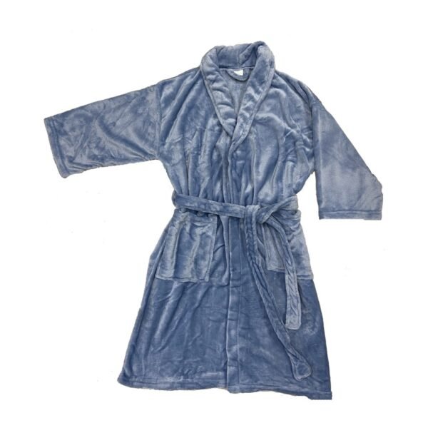 Bata de baño Bed Line Dohler Talle M - Azul Piedra