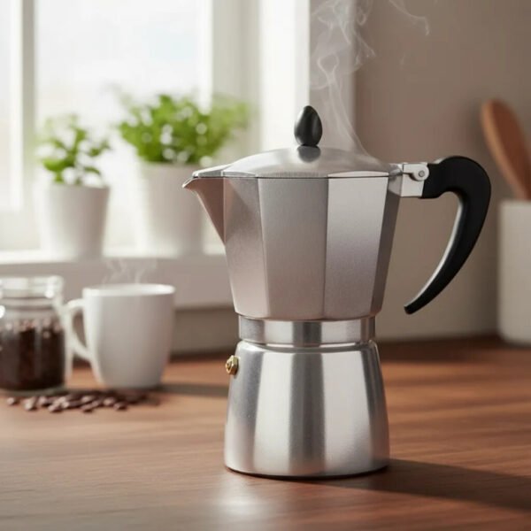 Cafetera Italiana en Aluminio 9 tazas - Plateado