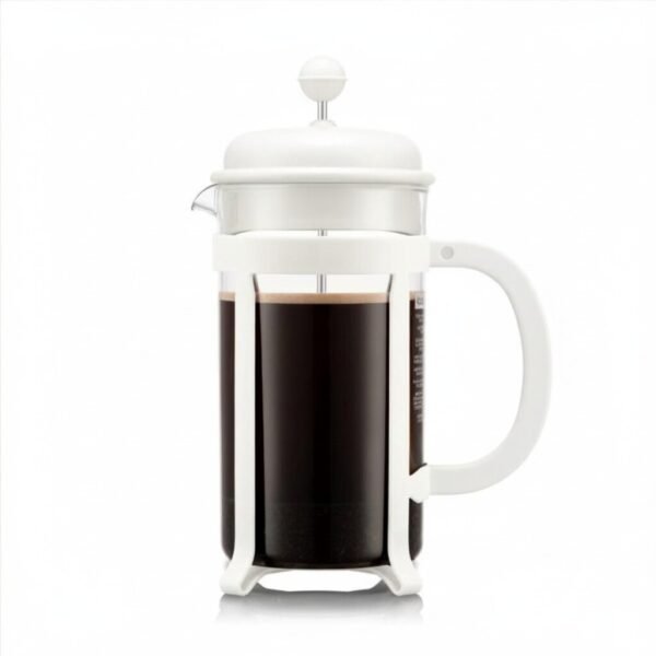 Cafetera Prensa Francesa Bodum Portátil de 1 Lt - Blanco