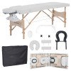 Cama Camilla Masajes Portatil Plegable 2 Secciones - Azul