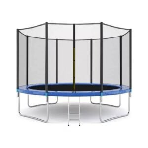 Cama Elastica Trampolin con escalera 2.45M + Lona negra con malla