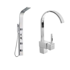 Combo Baño Columna de Ducha Completa + Grifería