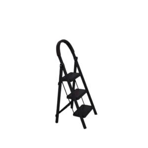 escalera-tijera-3-escalones-base-antideslizante-negro.jpg Escalera Tijera 3 Escalones Base Antideslizante - Negro