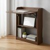 escritorio-plegable-con-estantes-blanco-marron.jpg Escritorio plegable con estantes blanco - Negro